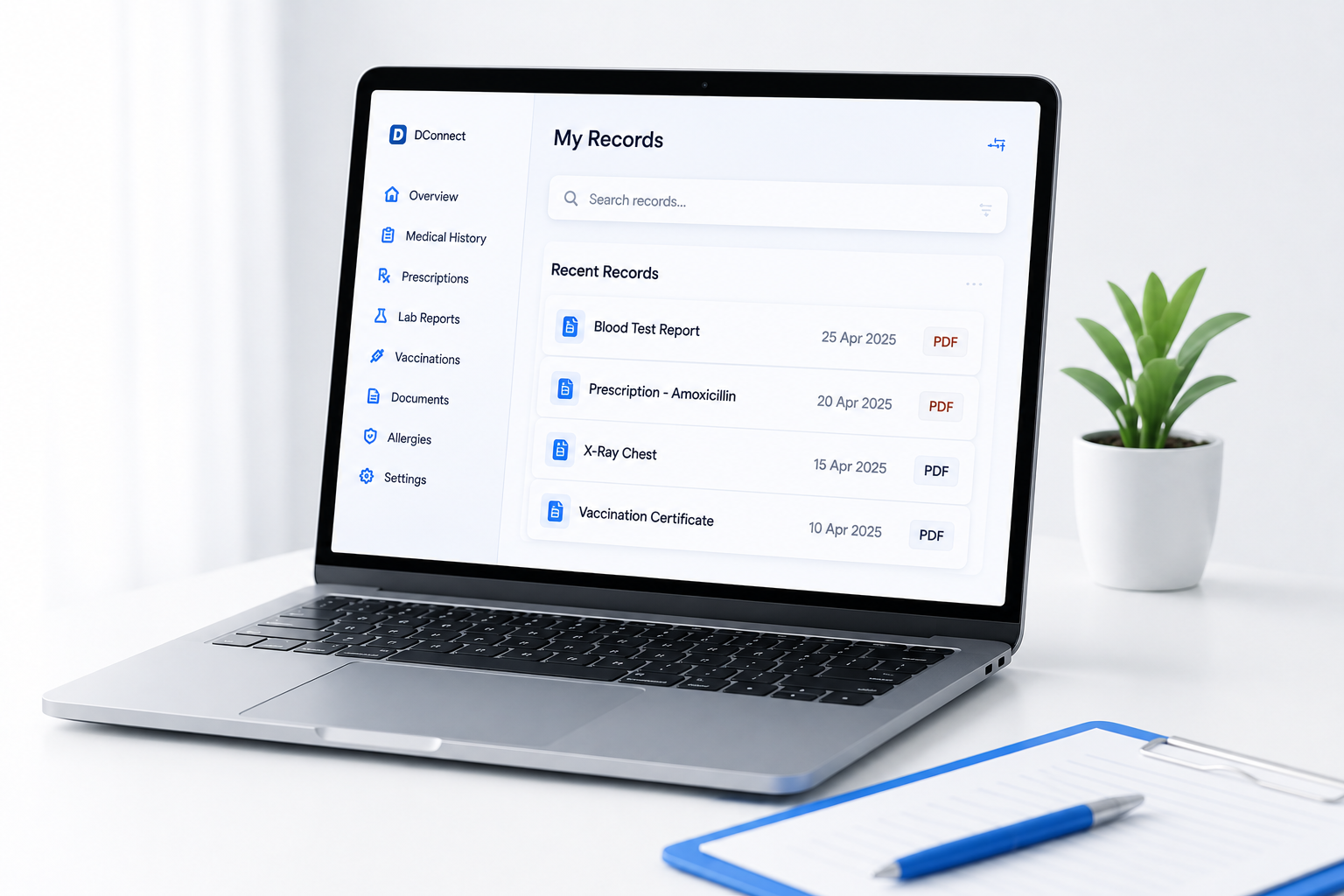 Electronic Health Records Dashboard